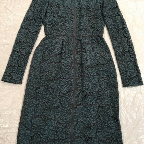 J. Mendel*Green LACE LONG SLEEVE DRESS*U 2 $1895 - Picture 5 of 8